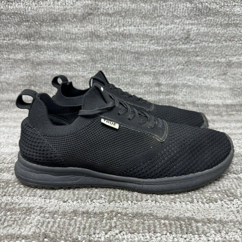 True Linkswear Shoes Men’s 9 All Day Knit Breathable Sneakers Golf Black